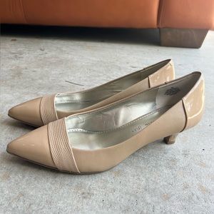 Nude kitten heels